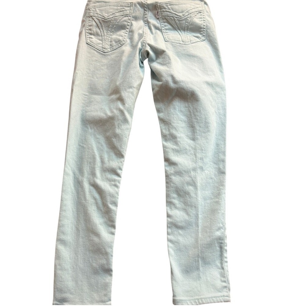 Levis 721 High Rise Skinny Jeans Light Wash Blue Denim Size 29 High Waisted